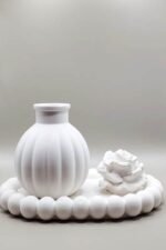 ⁦مجموعة كونكريت فازة مع طوفرية⁩ - الصورة ⁦2⁩