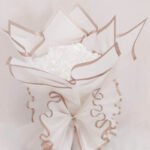 باقة ورد جوري ساتان أبيض